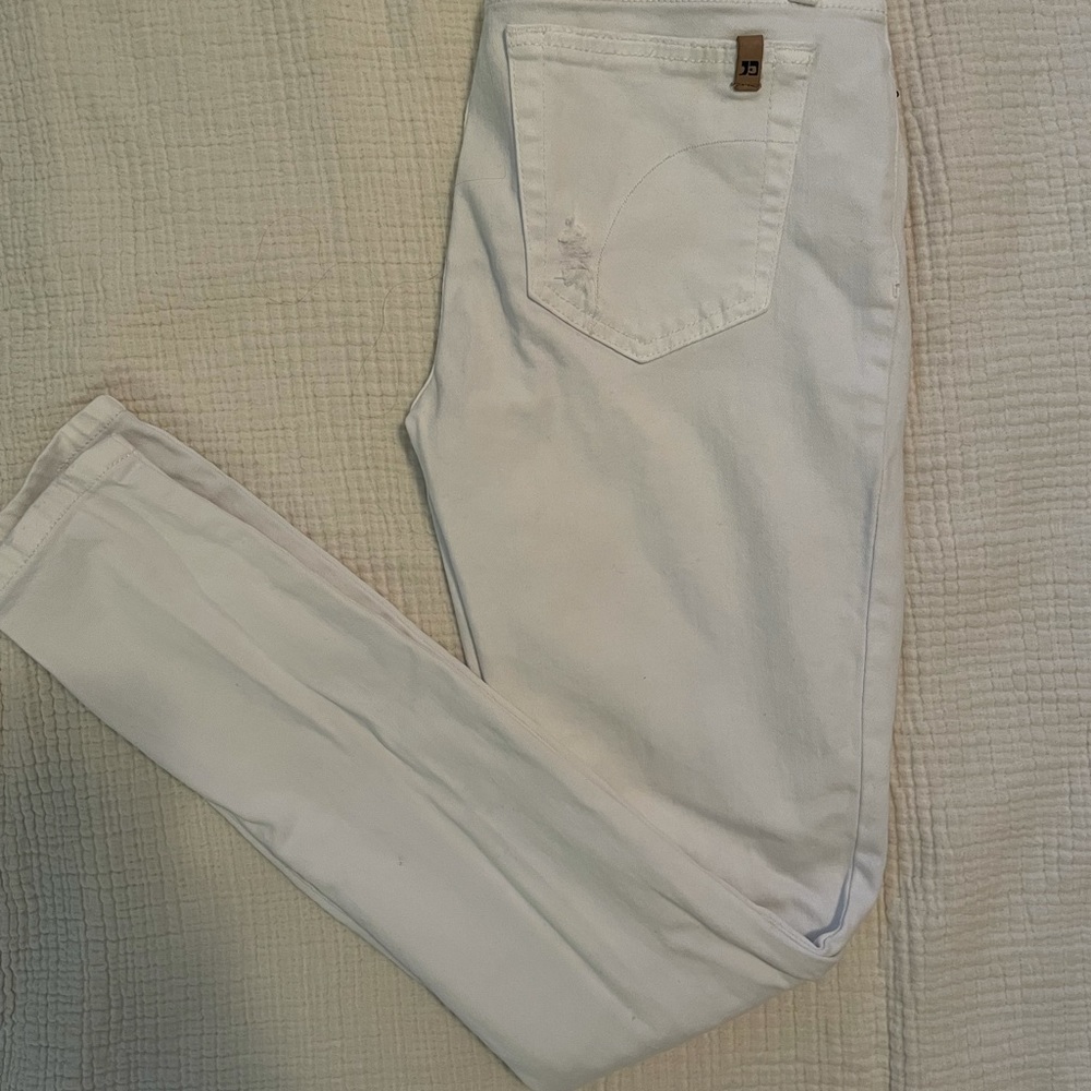 White Skinny Distressed Joe’s Jeans